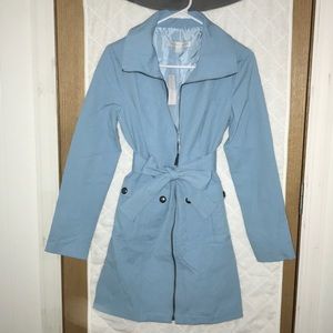 Brand New Pastel Blue Trench Coat